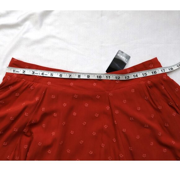 Dark orange Torrid high waisted A-Line Skirt - Size 0 - NWT - Picture 5 of 12